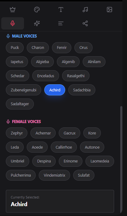 Voice Options